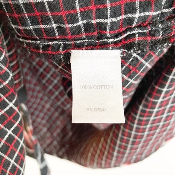 J. Jill Plaid Button Down Tunic Long Sleeve Shirt - Picture 9 of 9